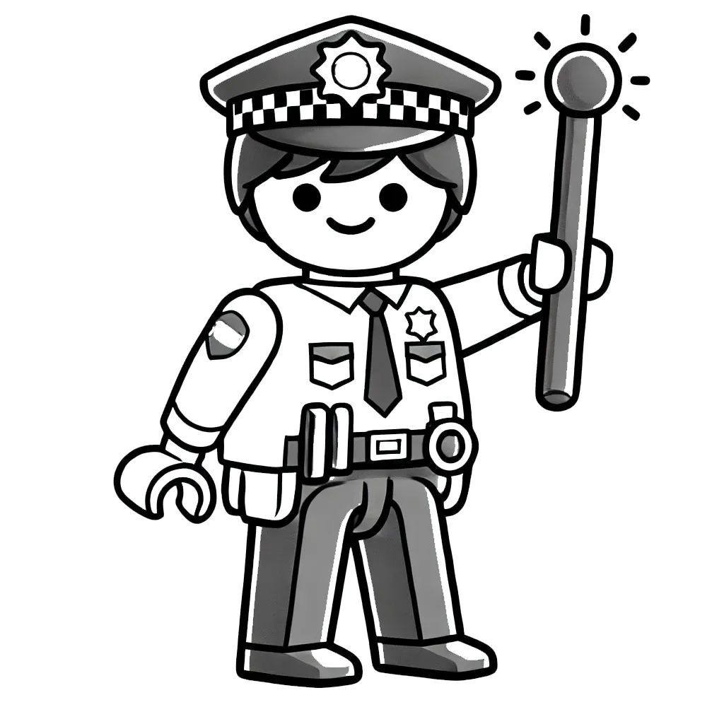 coloriage Playmobil à imprimer pdf gratuit