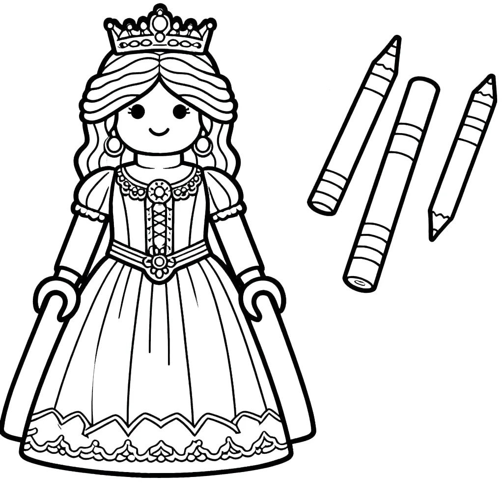 coloriage Playmobil et decoupage a imprimer gratuit 1