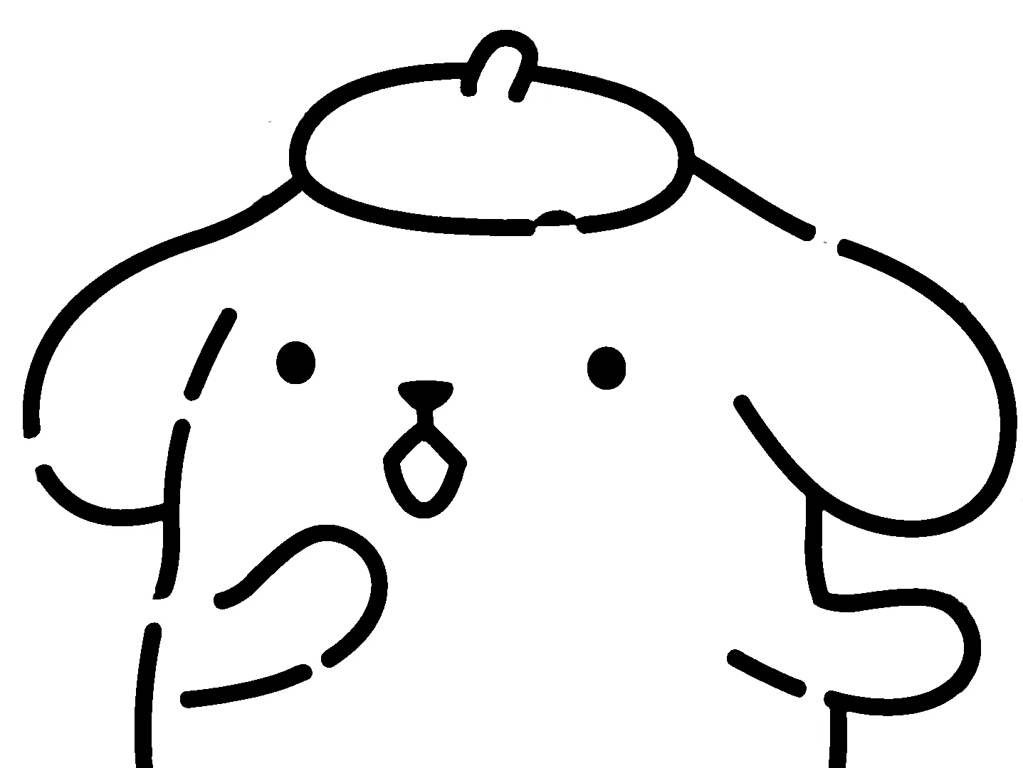 coloriage Pompompurin pour enfant de 5 ans