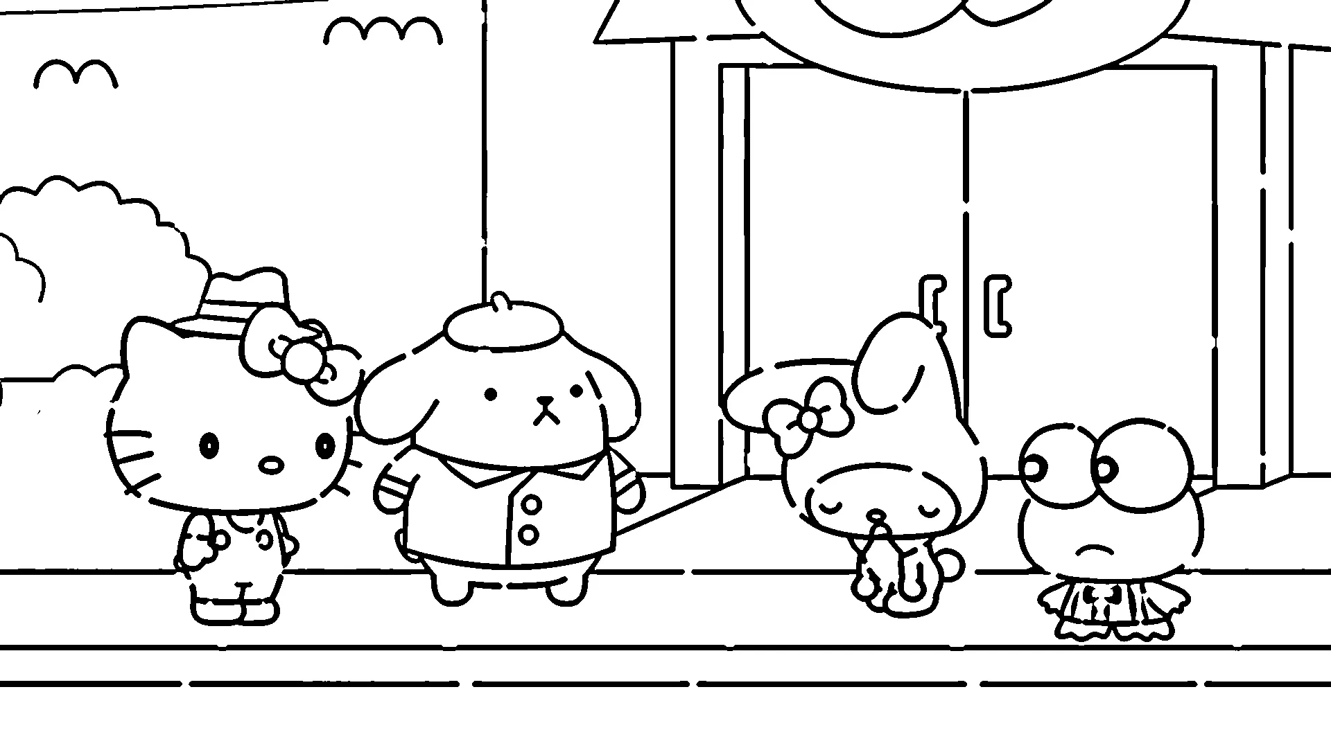 coloriage Pompompurin à imprimer kawaii