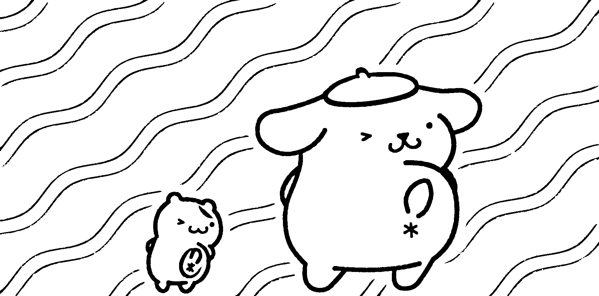 coloriage Pompompurin pour enfant de 7 ans