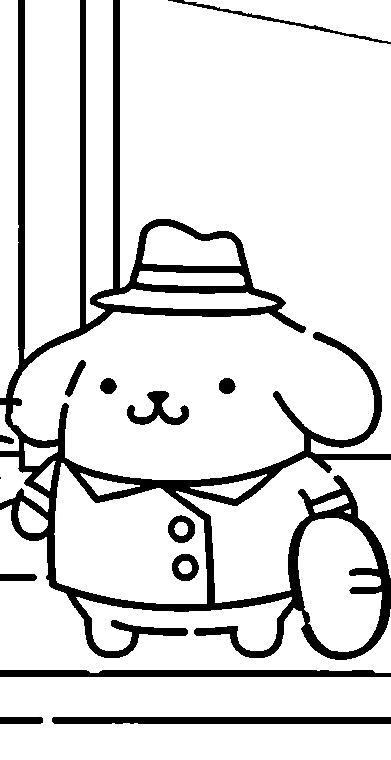 coloriage Pompompurin pour enfant de à imprimer