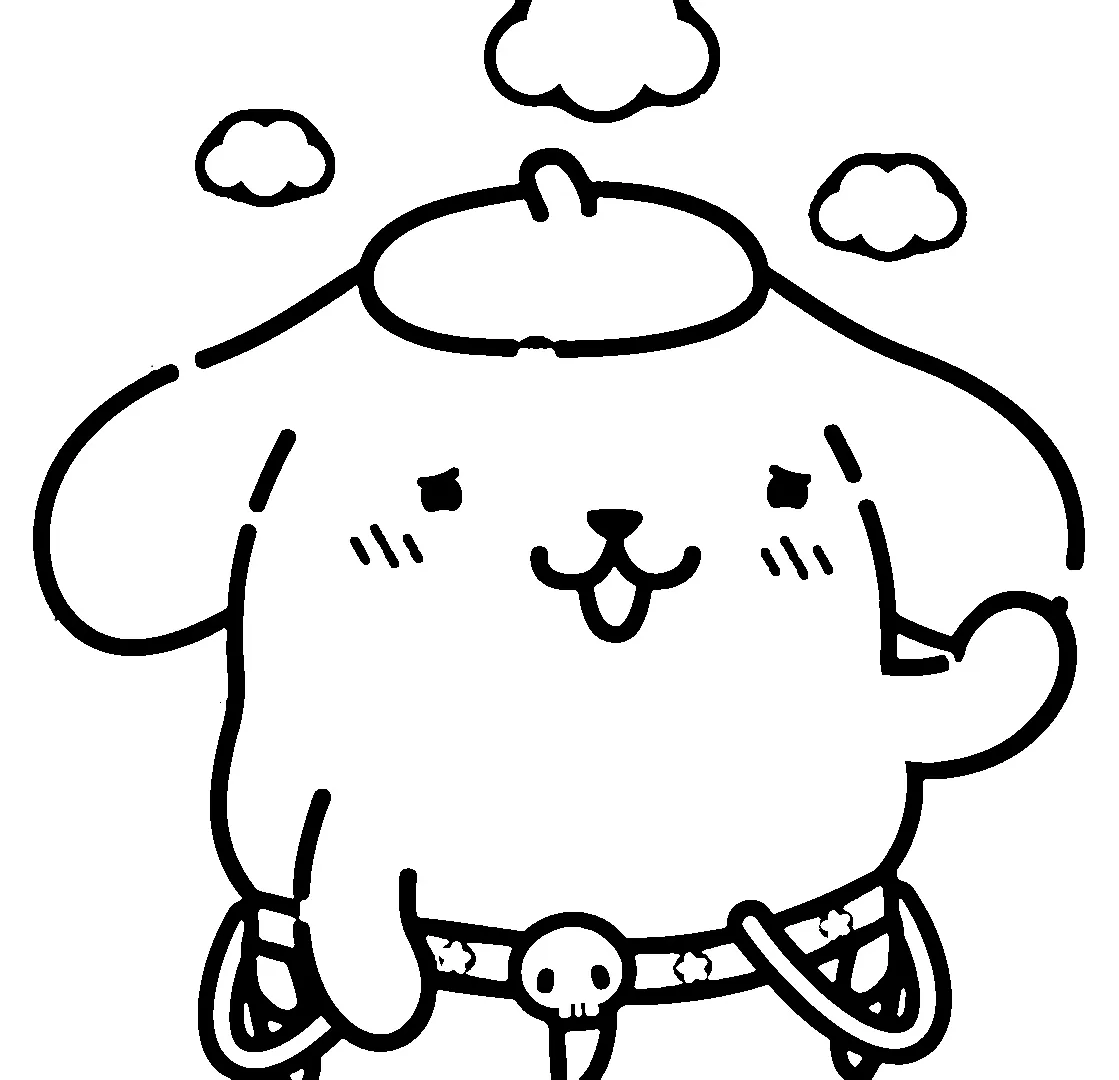 télécharger coloriage Pompompurin gratuit