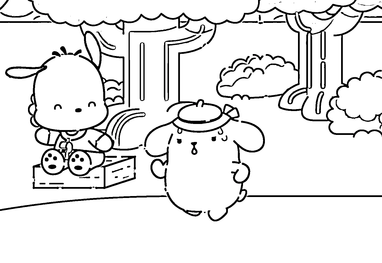 coloriage Pompompurin à imprimer pdf