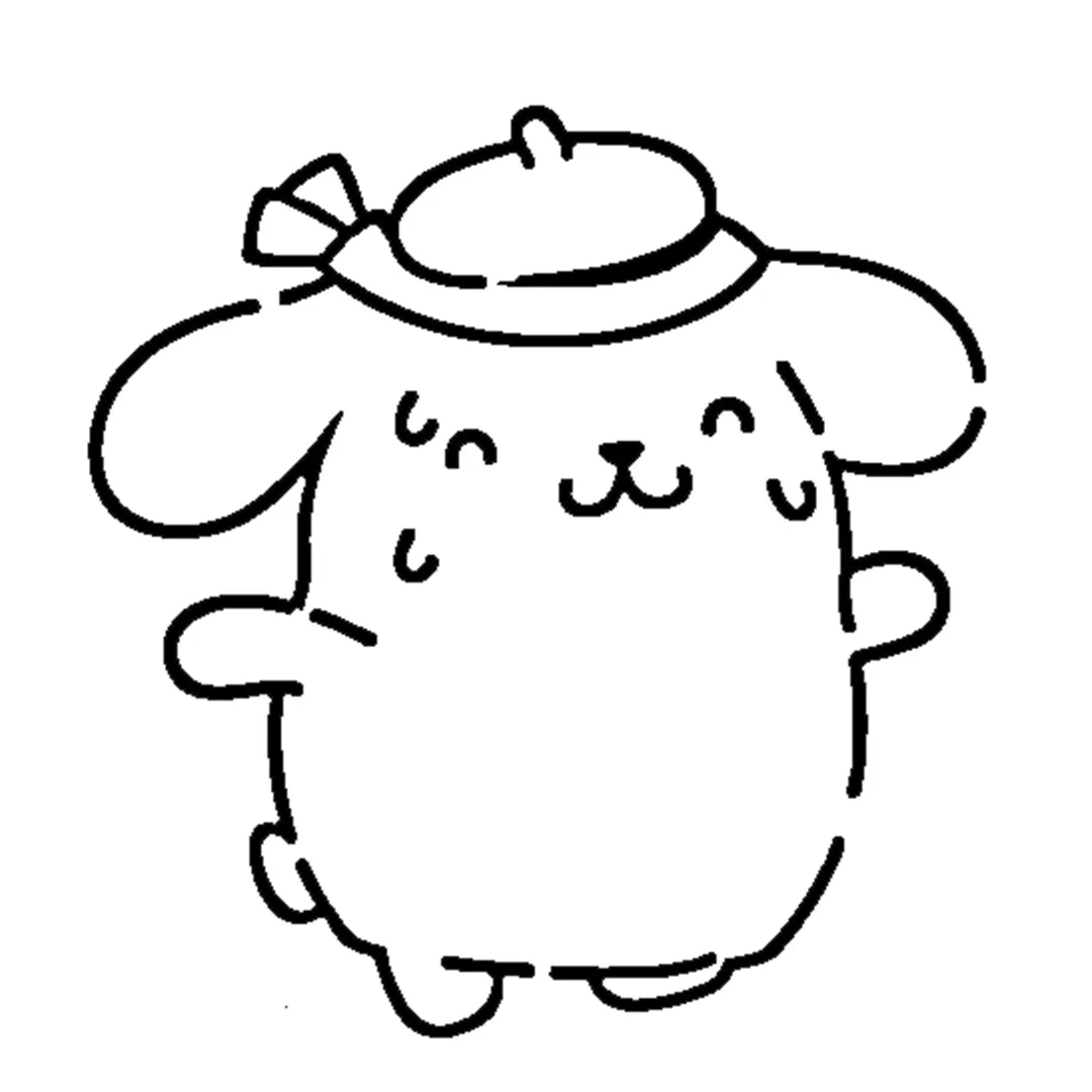 coloriage Pompompurin à imprimer a4