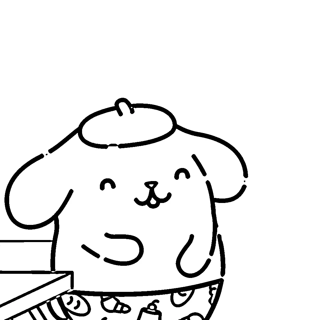 coloriage Pompompurin a colorier en ligne