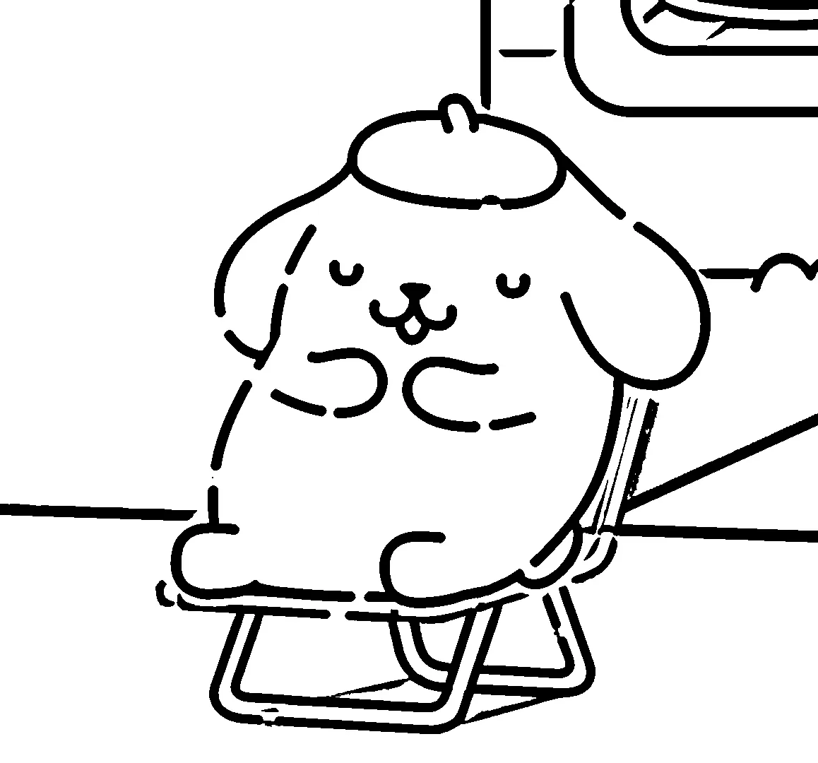 coloriage Pompompurin a colorier en ligne gratuitement