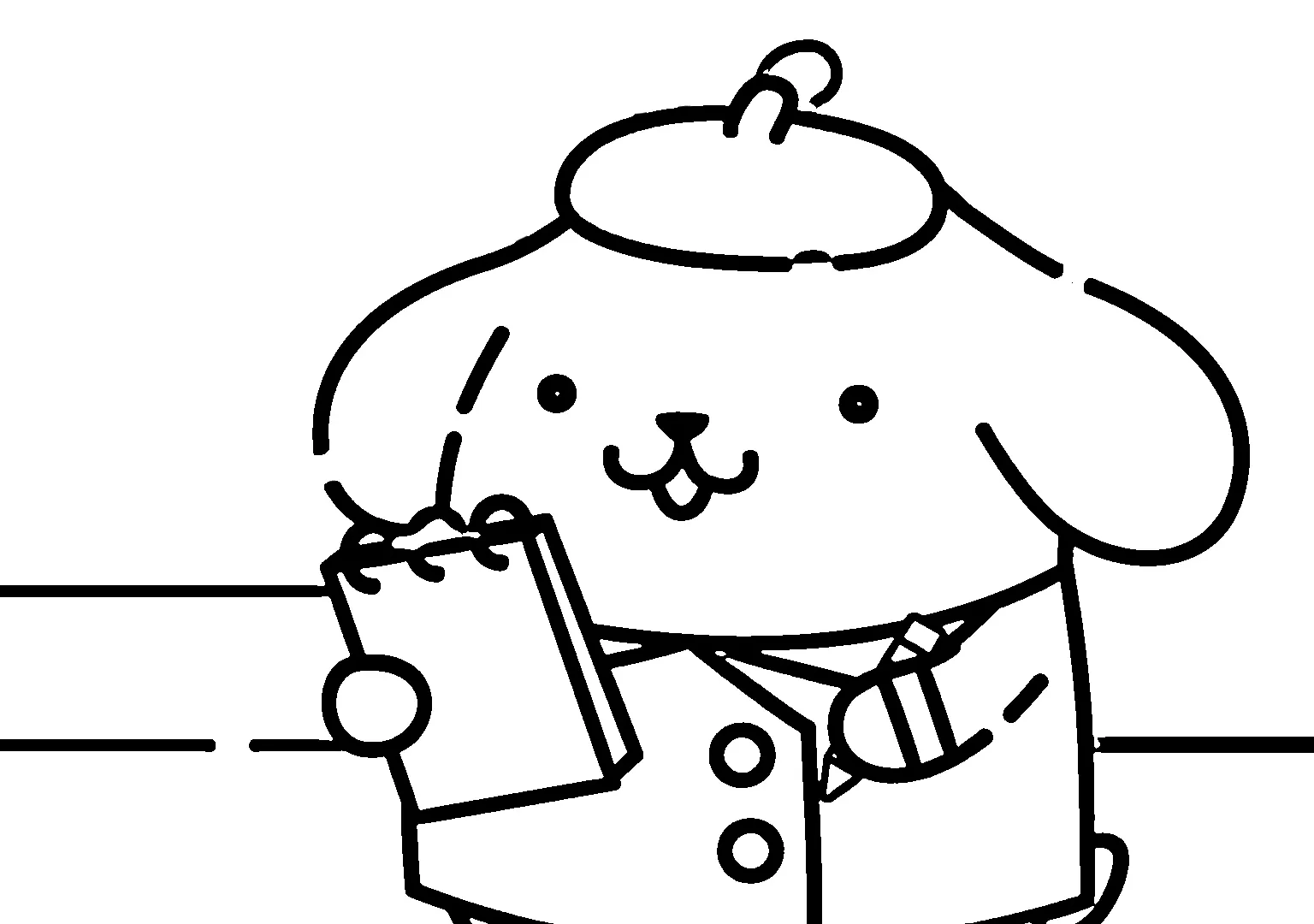 coloriage Pompompurin pour enfant de 8 ans