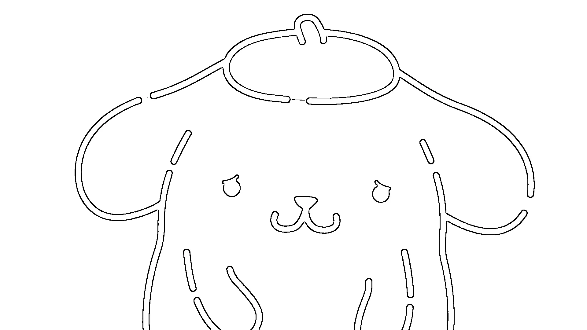 coloriage Pompompurin gratuit à imprimer