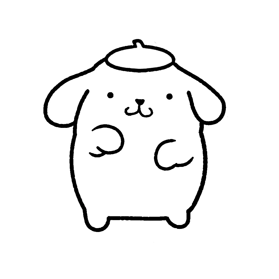 coloriage Pompompurin pour enfant a imprimer gratuit 1