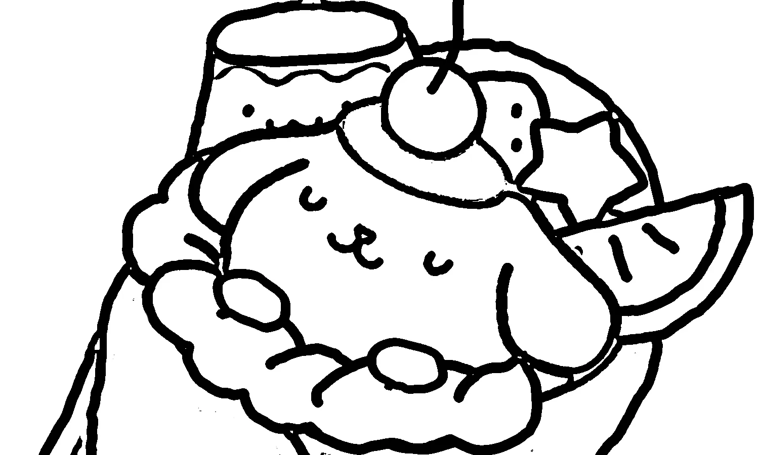 coloriage Pompompurin pour enfant de 3 ans 1