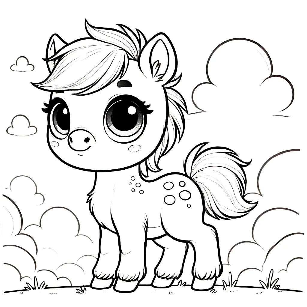 coloriage Poney gratuit