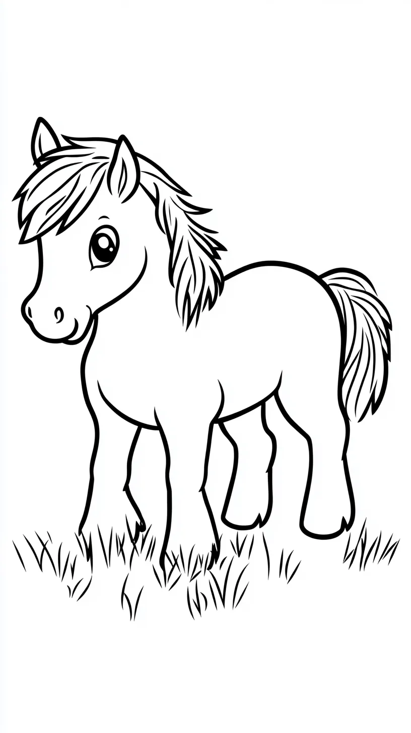 coloriage Poney à imprimer