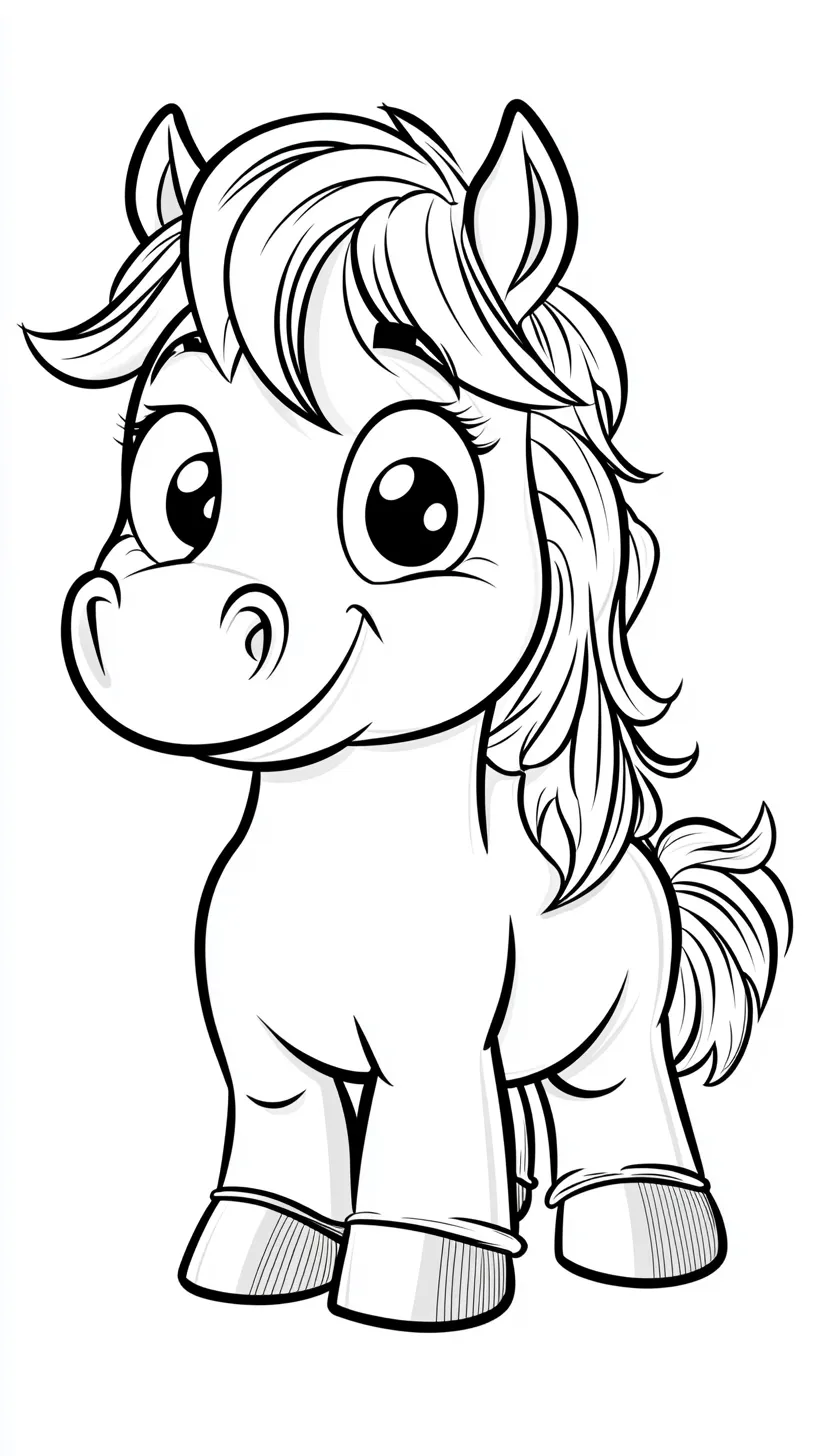 coloriage Poney gratuit a imprimer