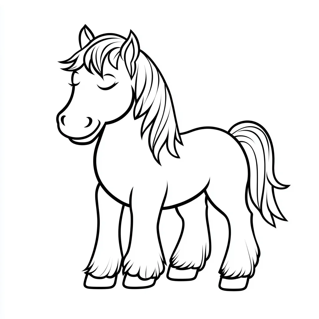 coloriage Poney en ligne