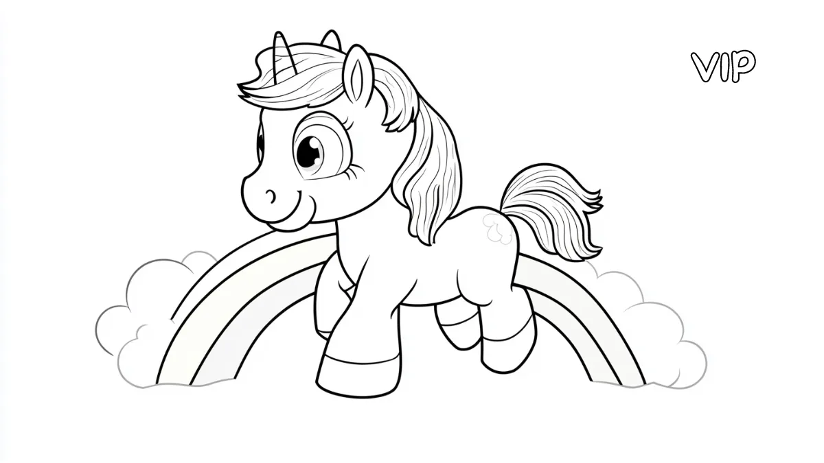 coloriage Poney a imprimer gratuitement