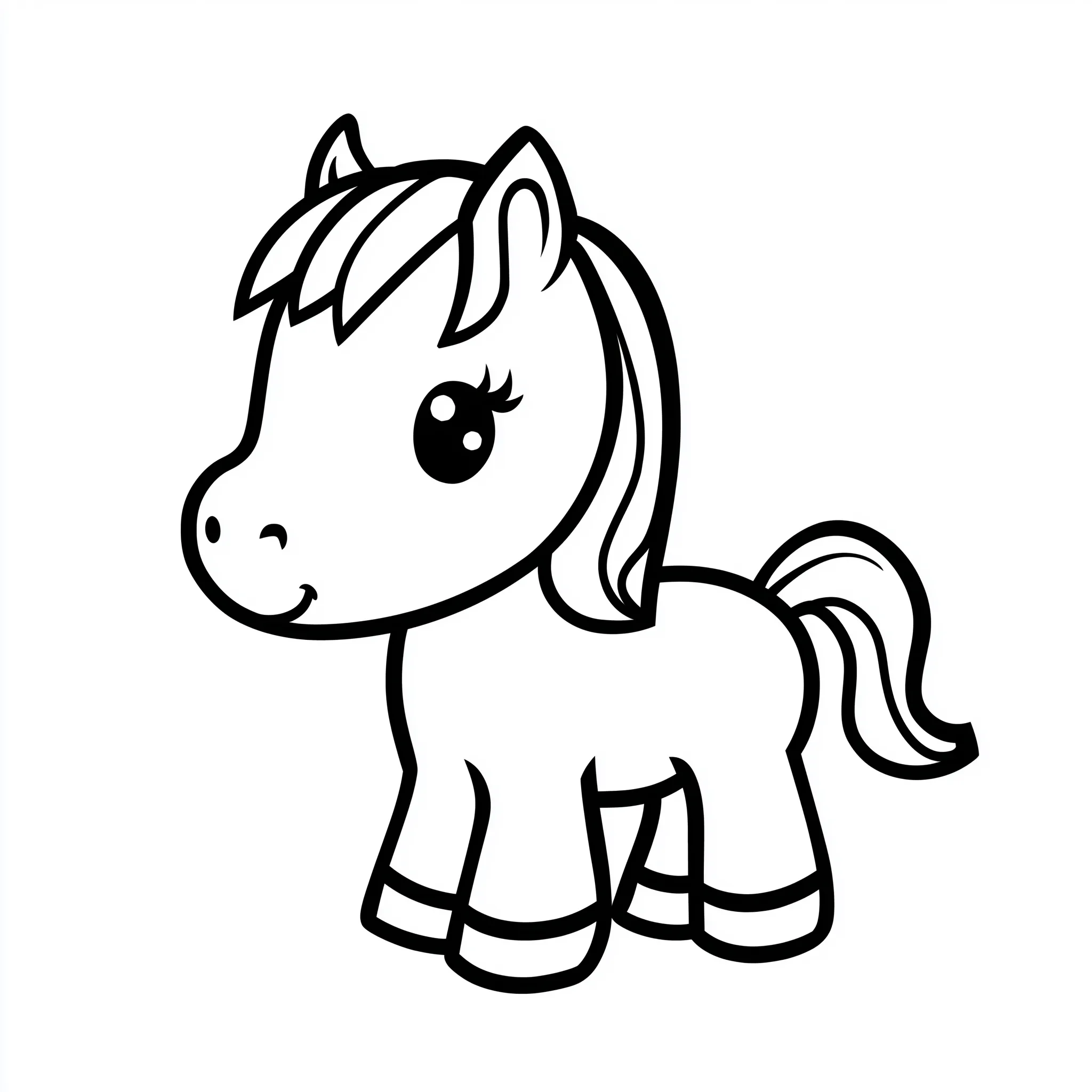 coloriage Poney à imprimer gratuitement pdf