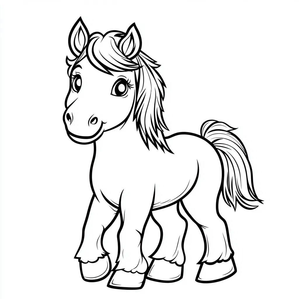 coloriage Poney a imprimer