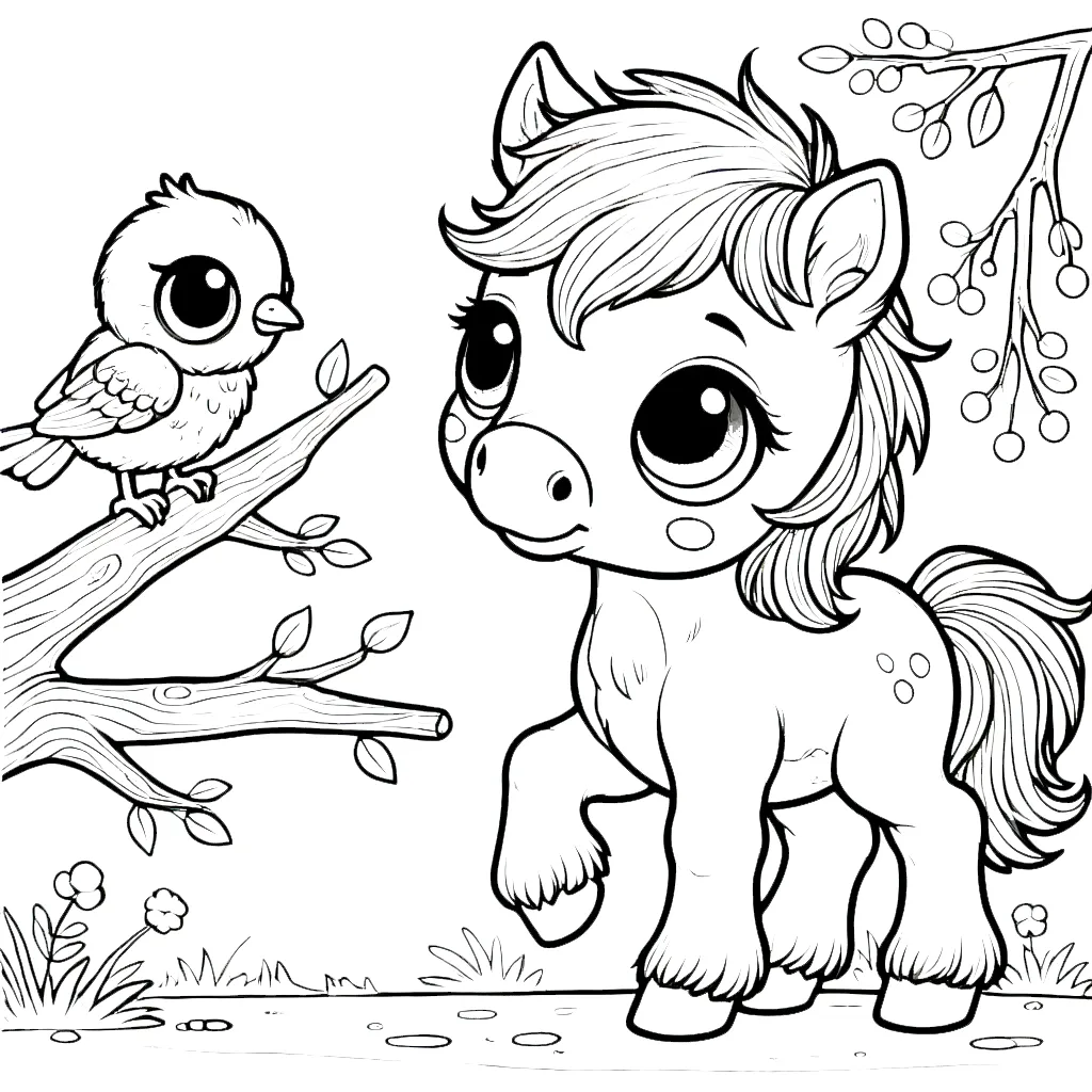 coloriage Poney pour enfant