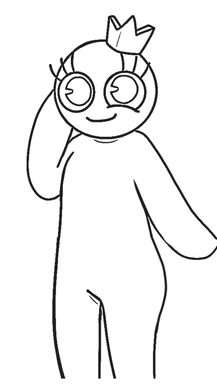 imprimer coloriage Rainbow Friend