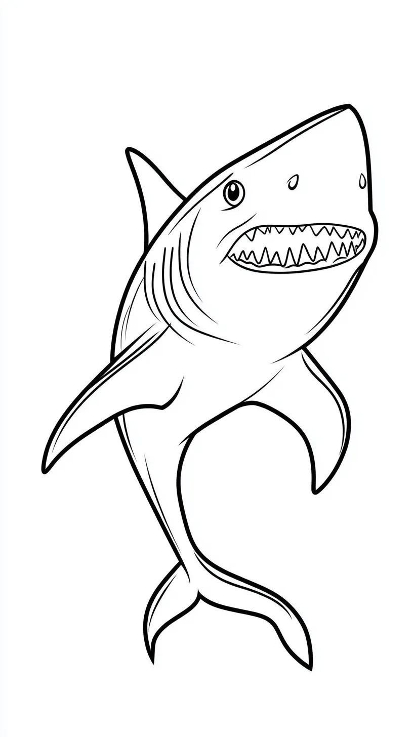 coloriage Requin à imprimer pdf 1