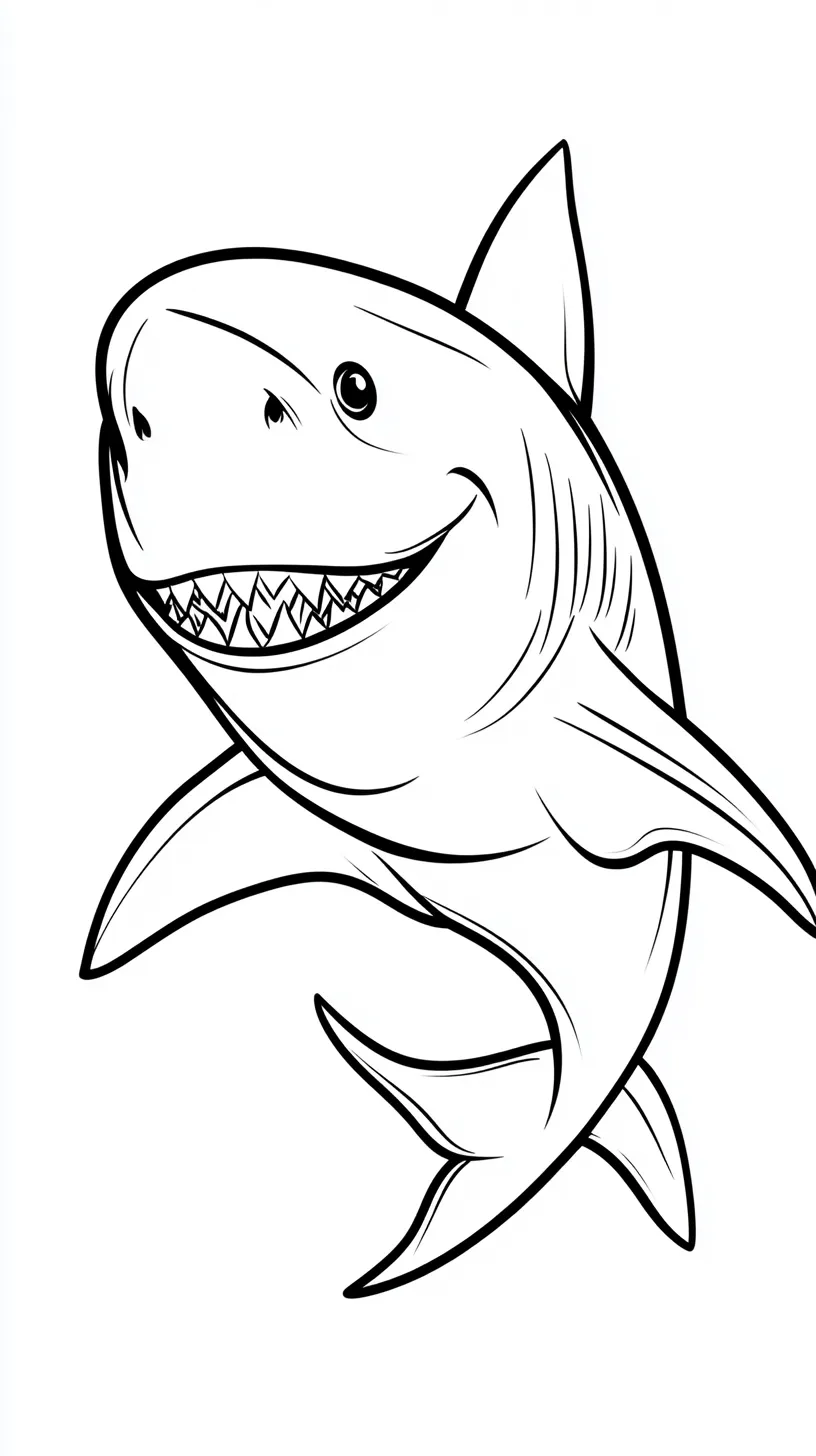 coloriage Requin a imprimer gratuit