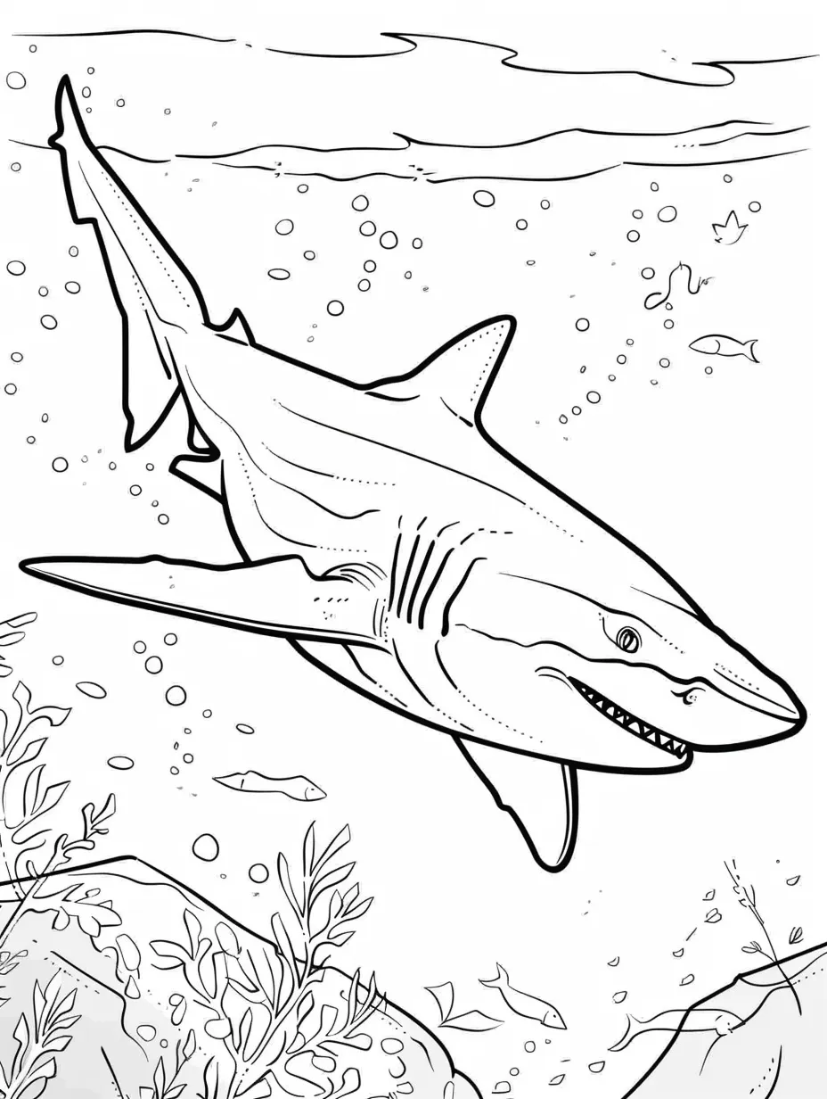 coloriage Requin gratuit