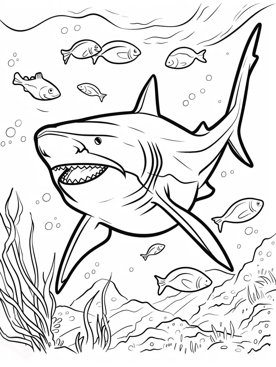 coloriage Requin pour enfant gratuit