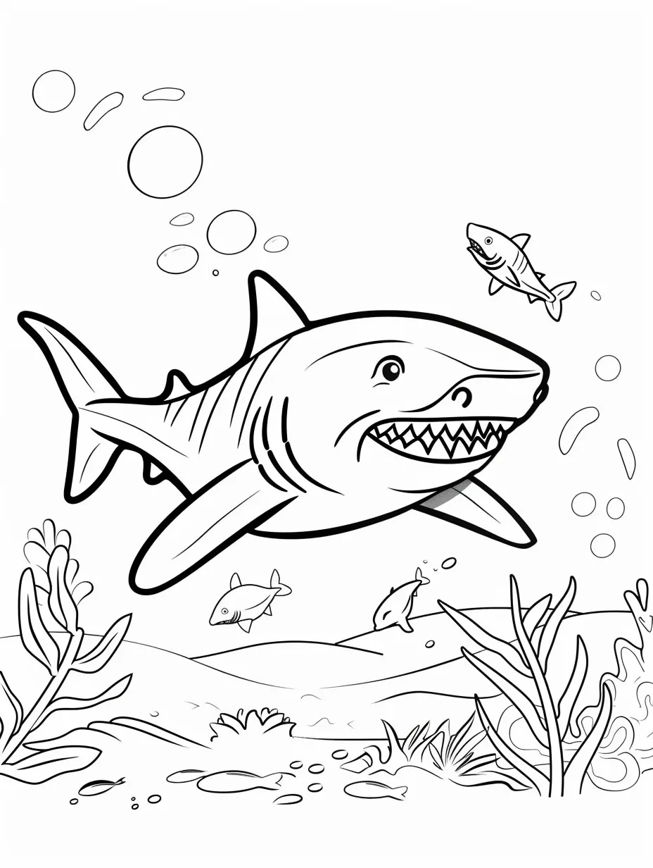 coloriage Requin a telecharger 1