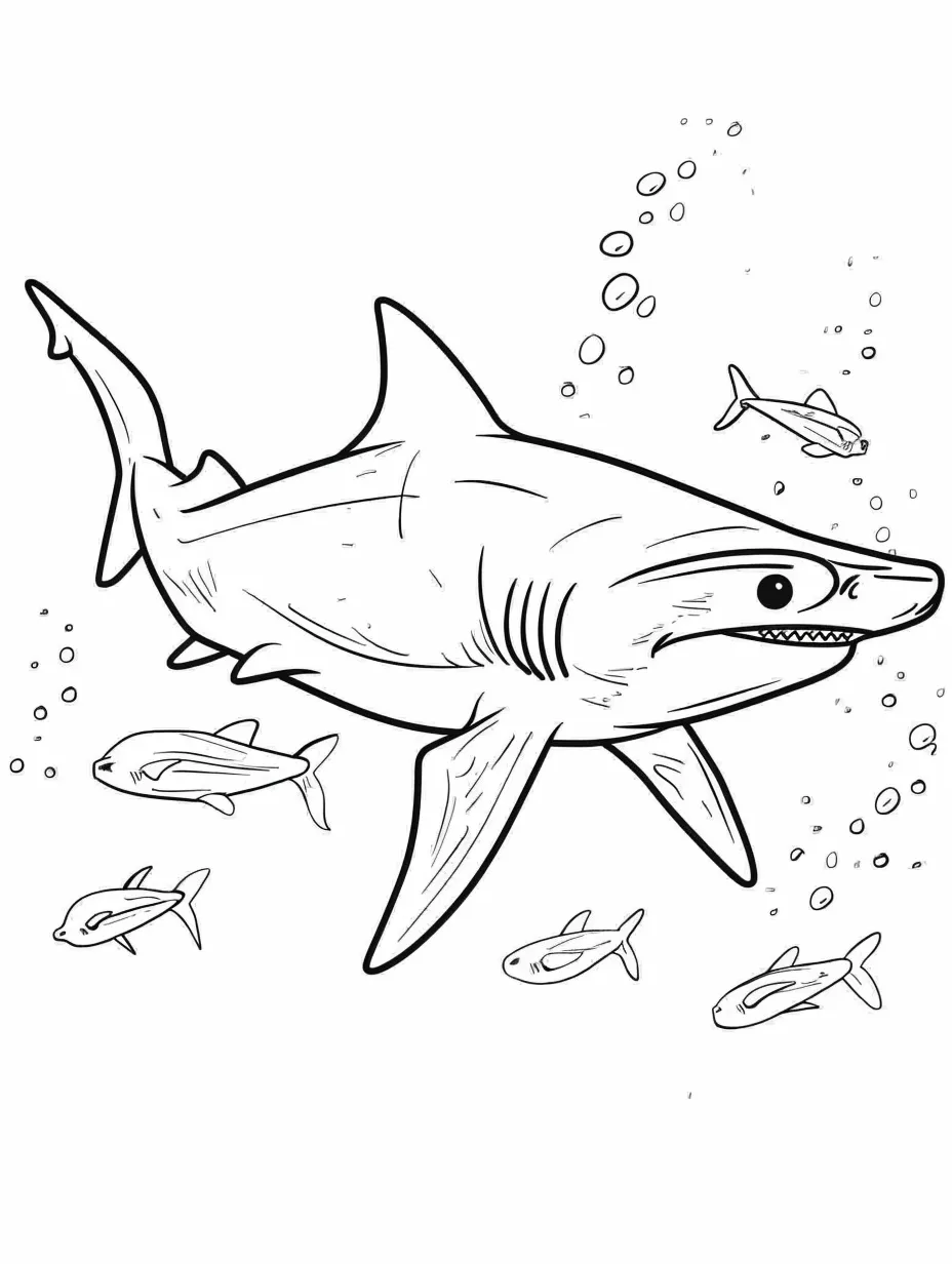 télécharger coloriage Requin gratuit