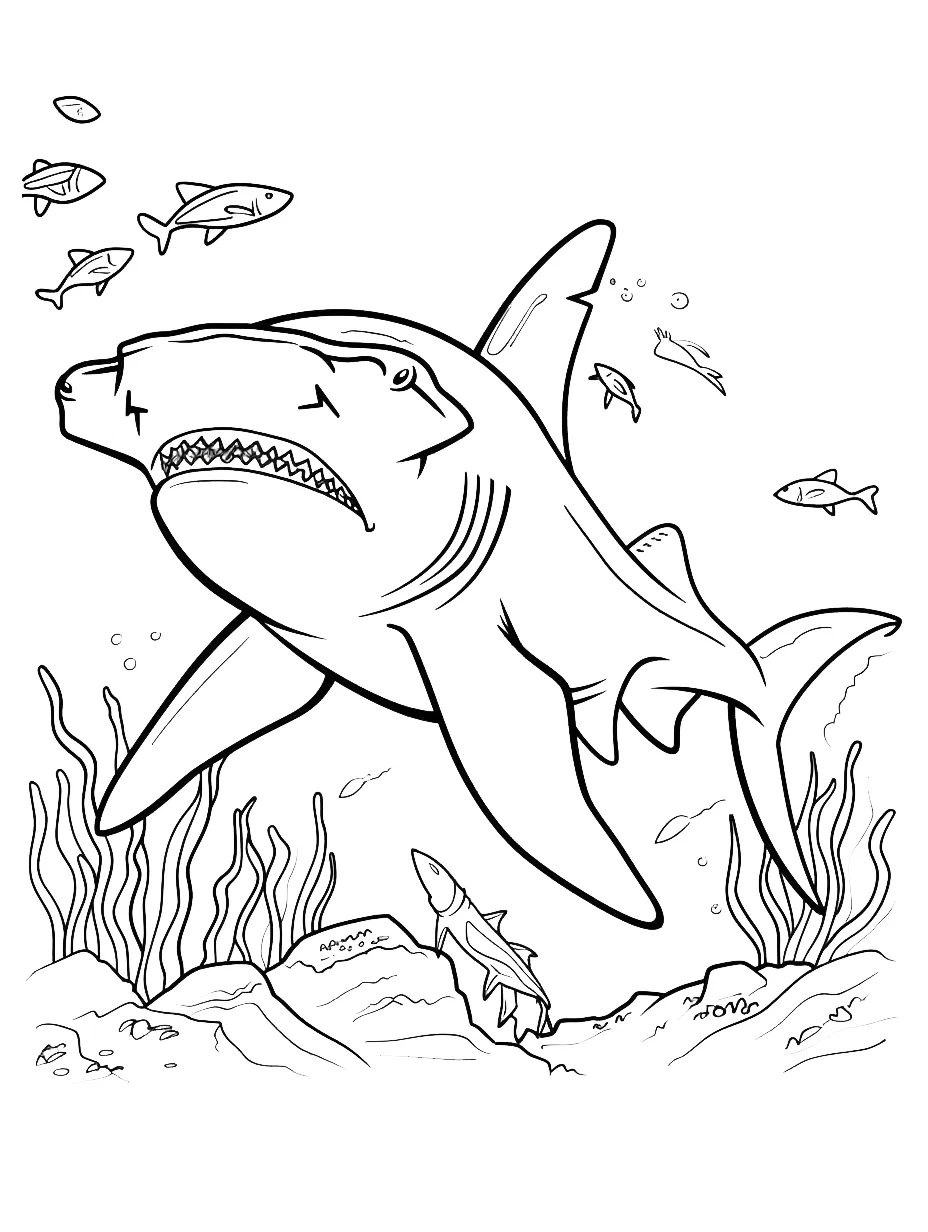 coloriage Requin pour enfant a imprimer gratuit