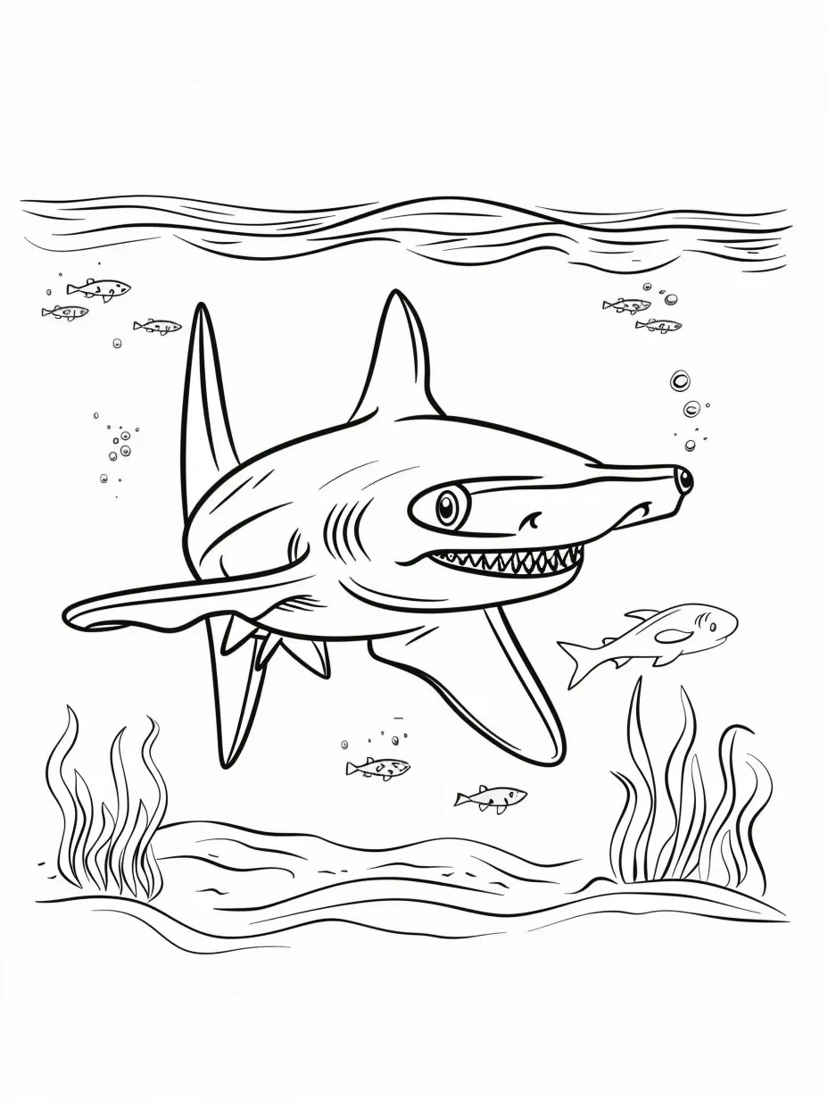 image pour coloriage Requin enfant 1