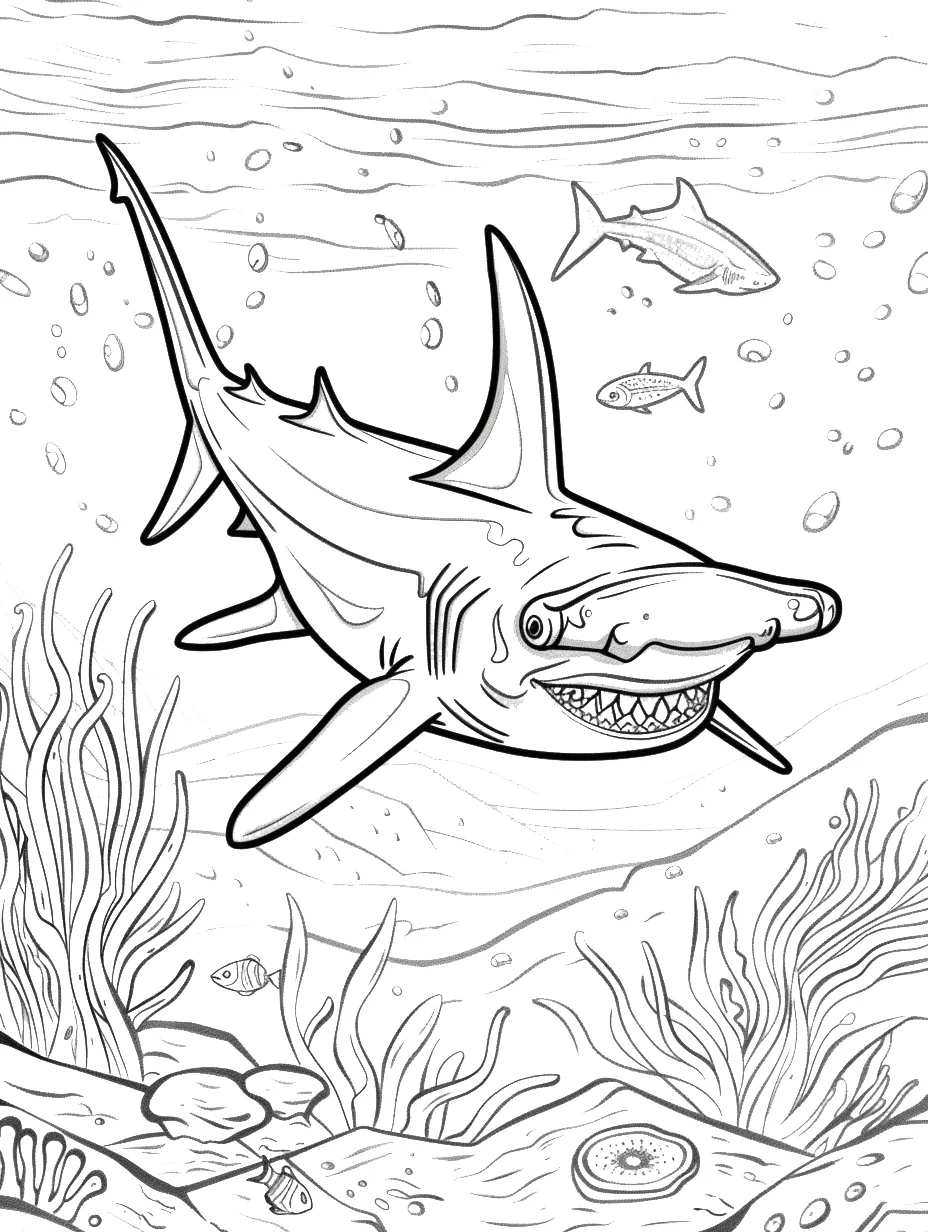 coloriage Requin pour enfant de 4 ans