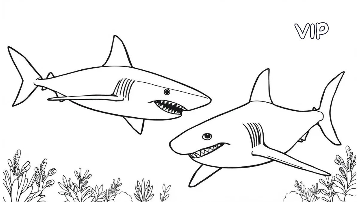 coloriage Requin a colorier en ligne