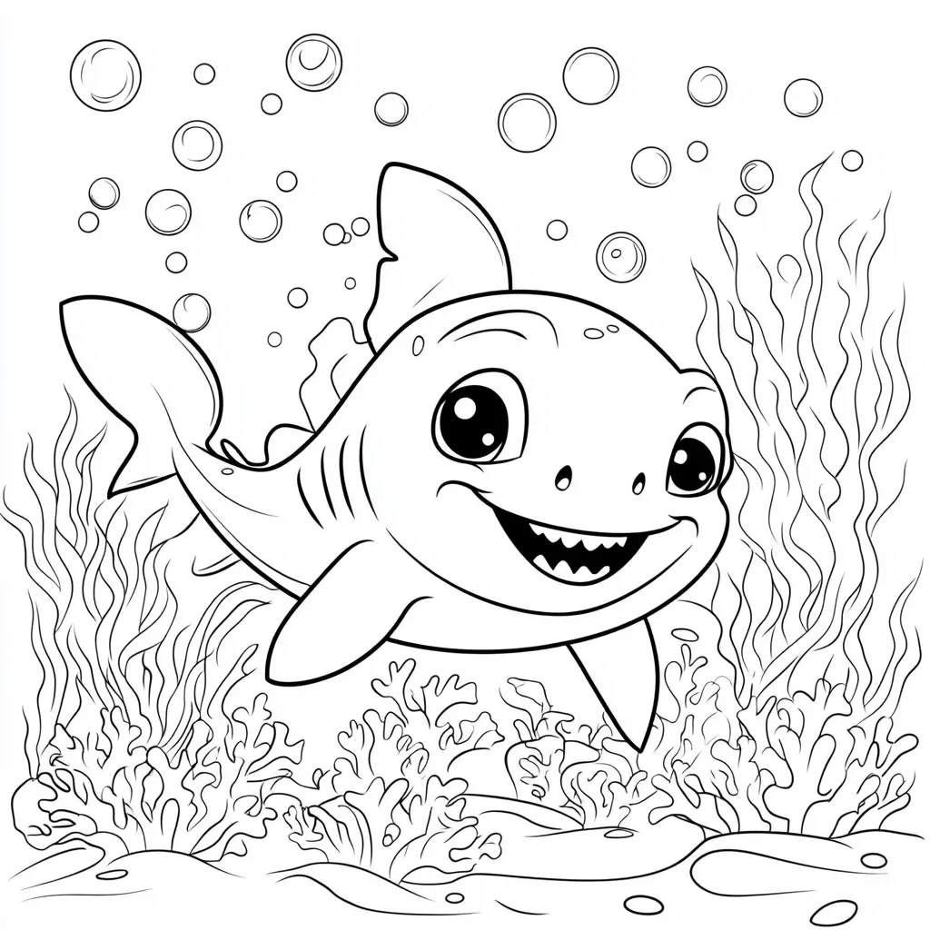 coloriage Requin a telecharger 2