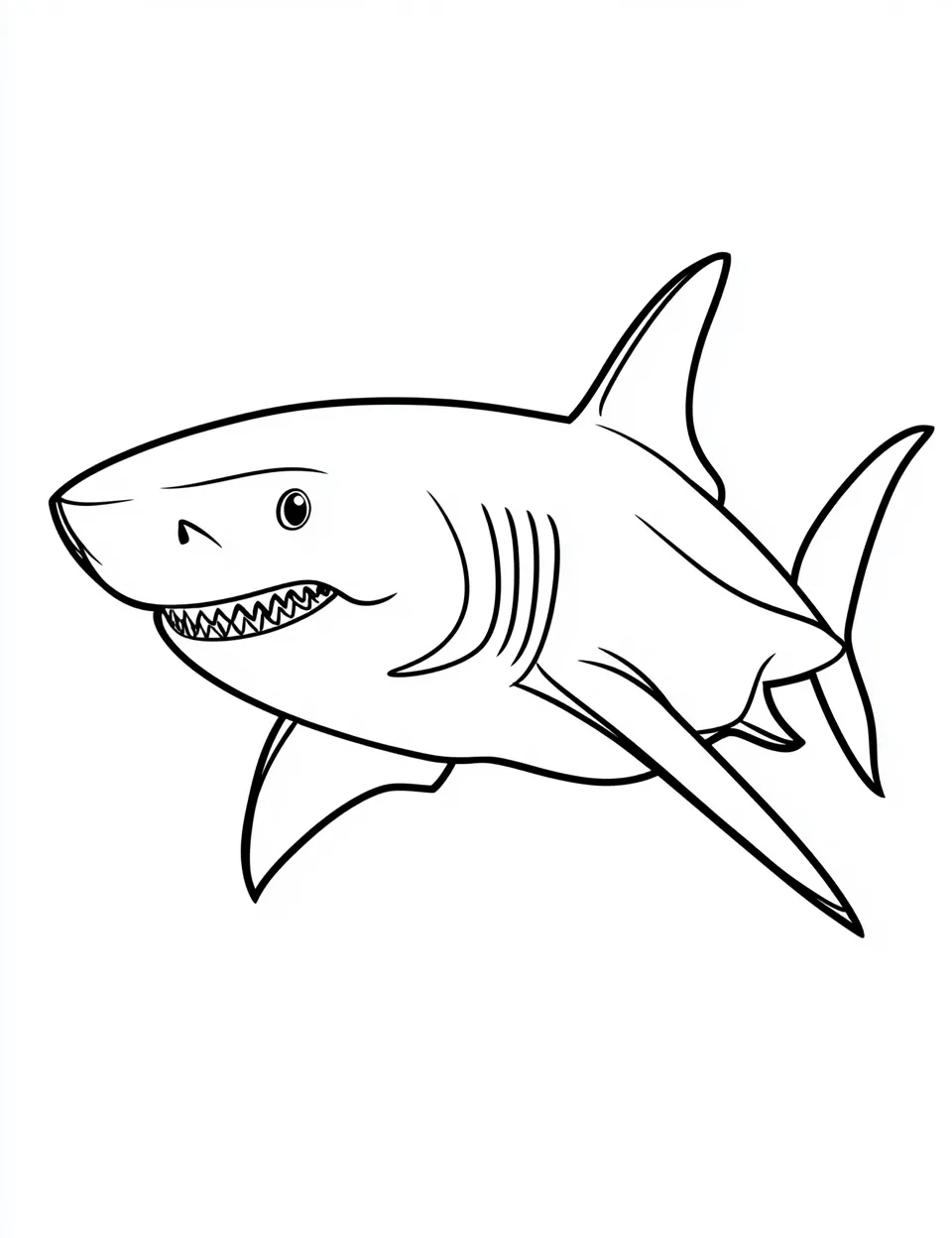 coloriage Requin a dessiner en ligne