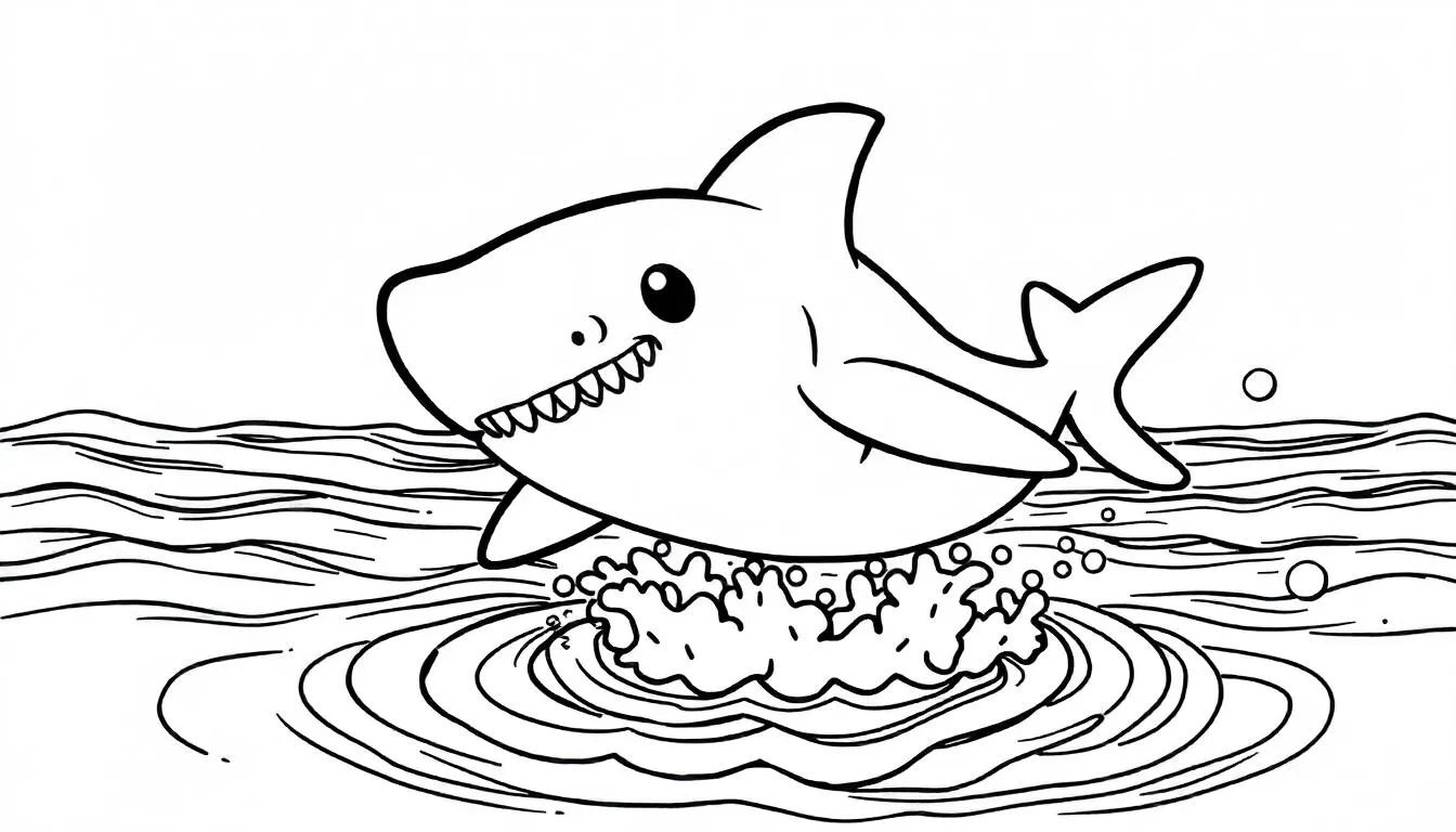 coloriage Requin a imprimer gratuitement