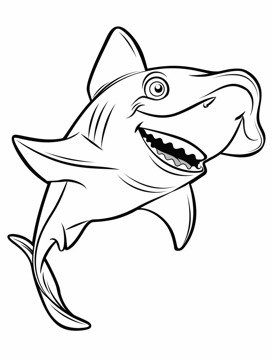 coloriage Requin pour enfants à télécharger