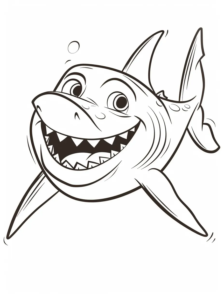 a imprimer coloriage Requin gratuit