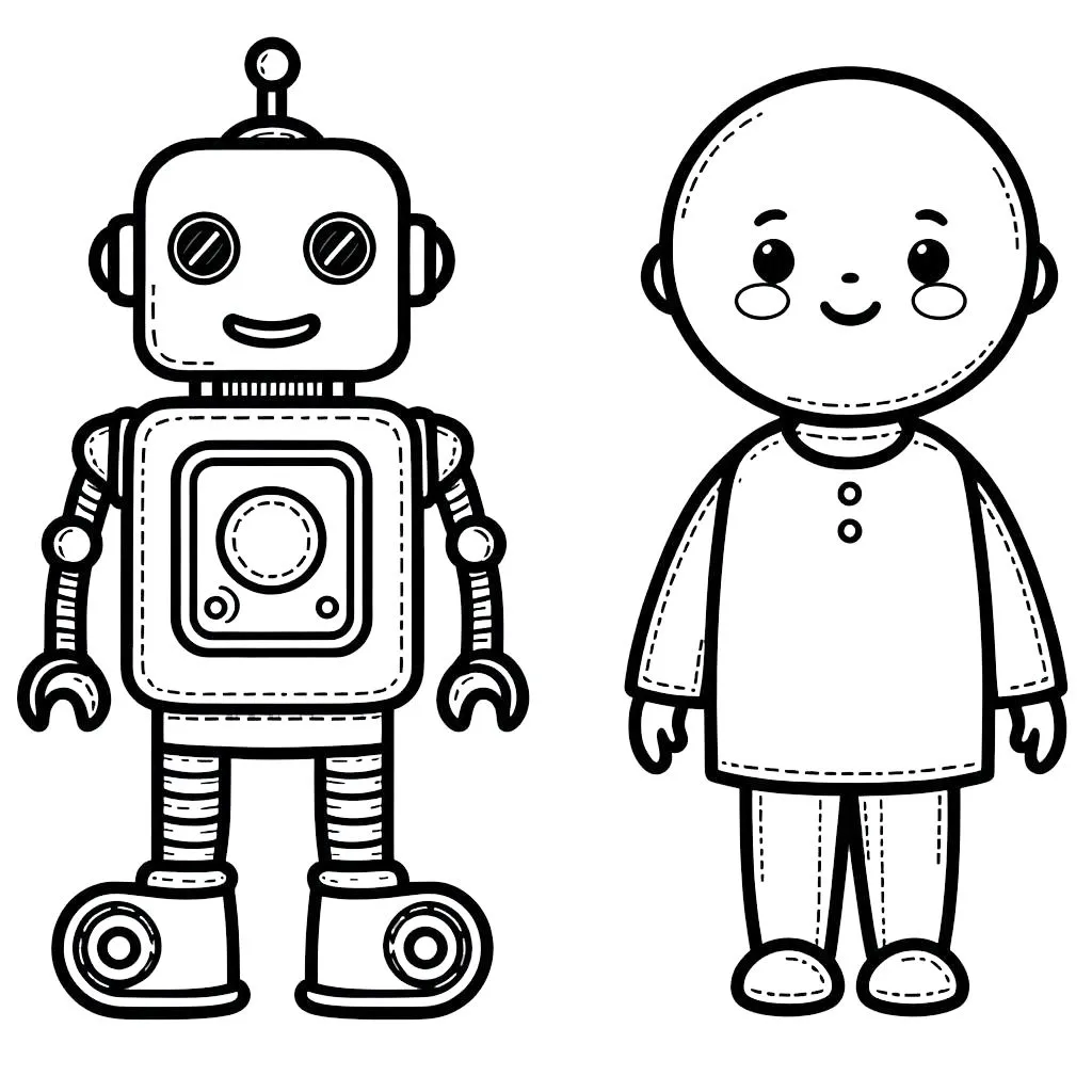 coloriage Robot pour enfants 1