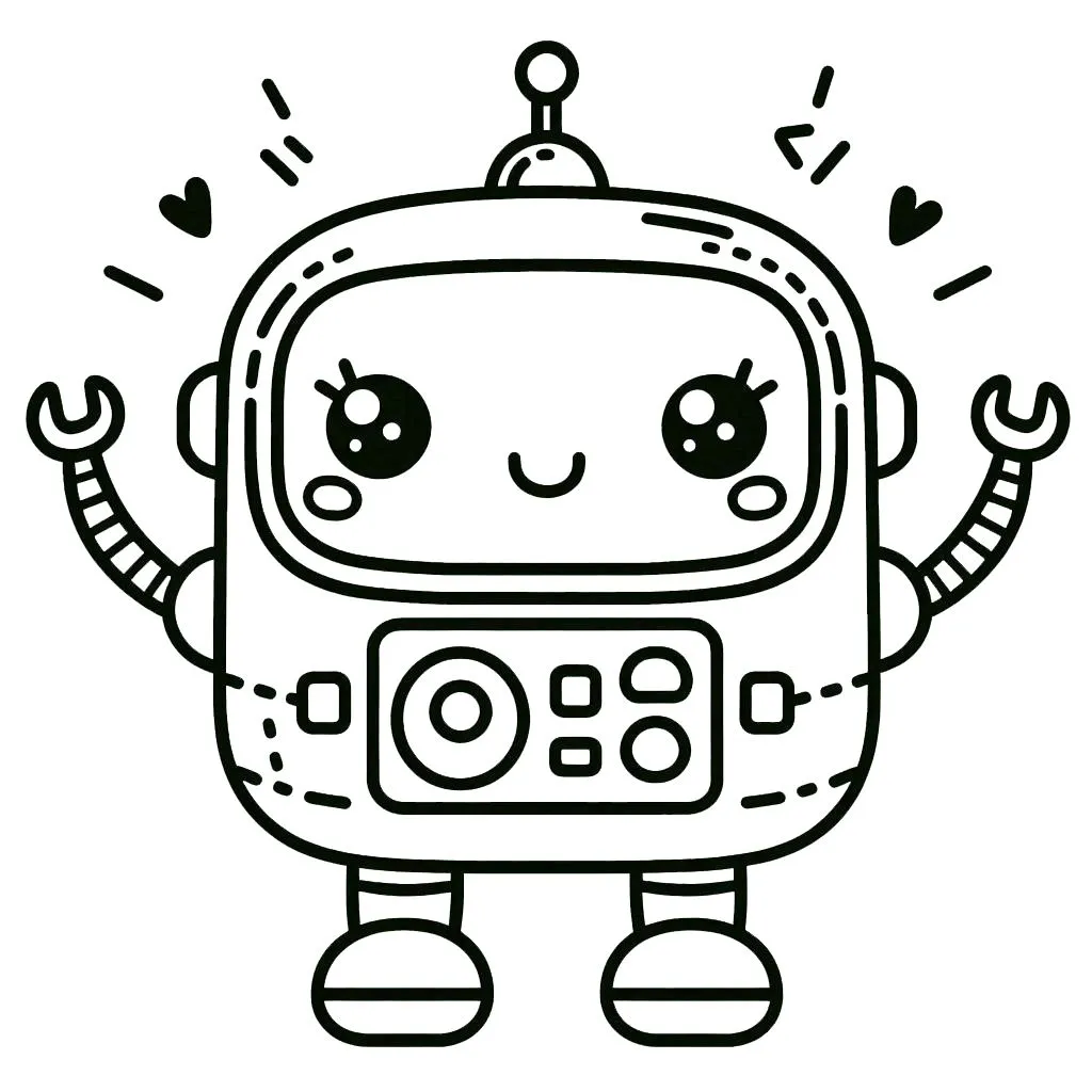 coloriage Robot à imprimer pdf gratuit