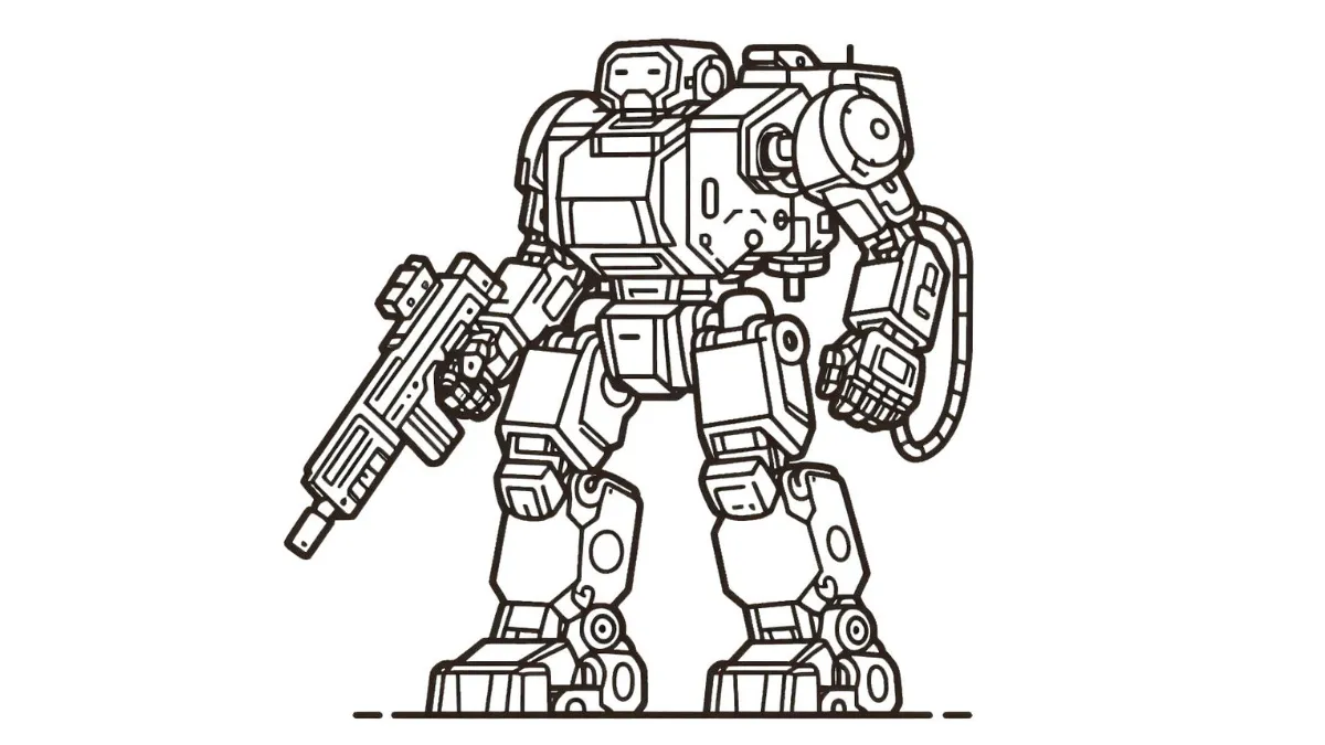 coloriage Robot de pour enfants