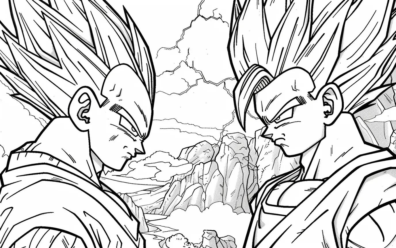 imprimer coloriage Sangoku gratuit