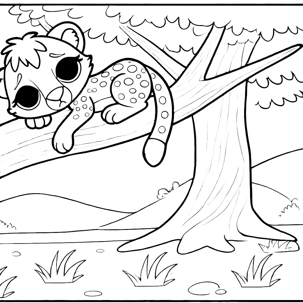 imprimer coloriage Savane pour enfant 1