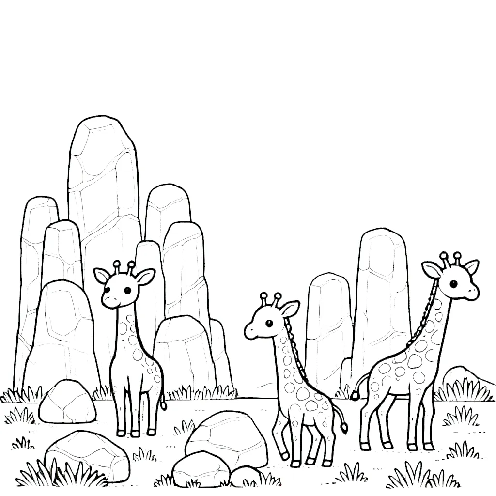 coloriage Savane pour enfant de 7 ans