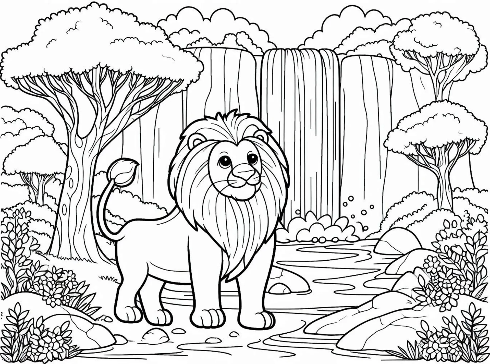 coloriage Savane gratuit 2