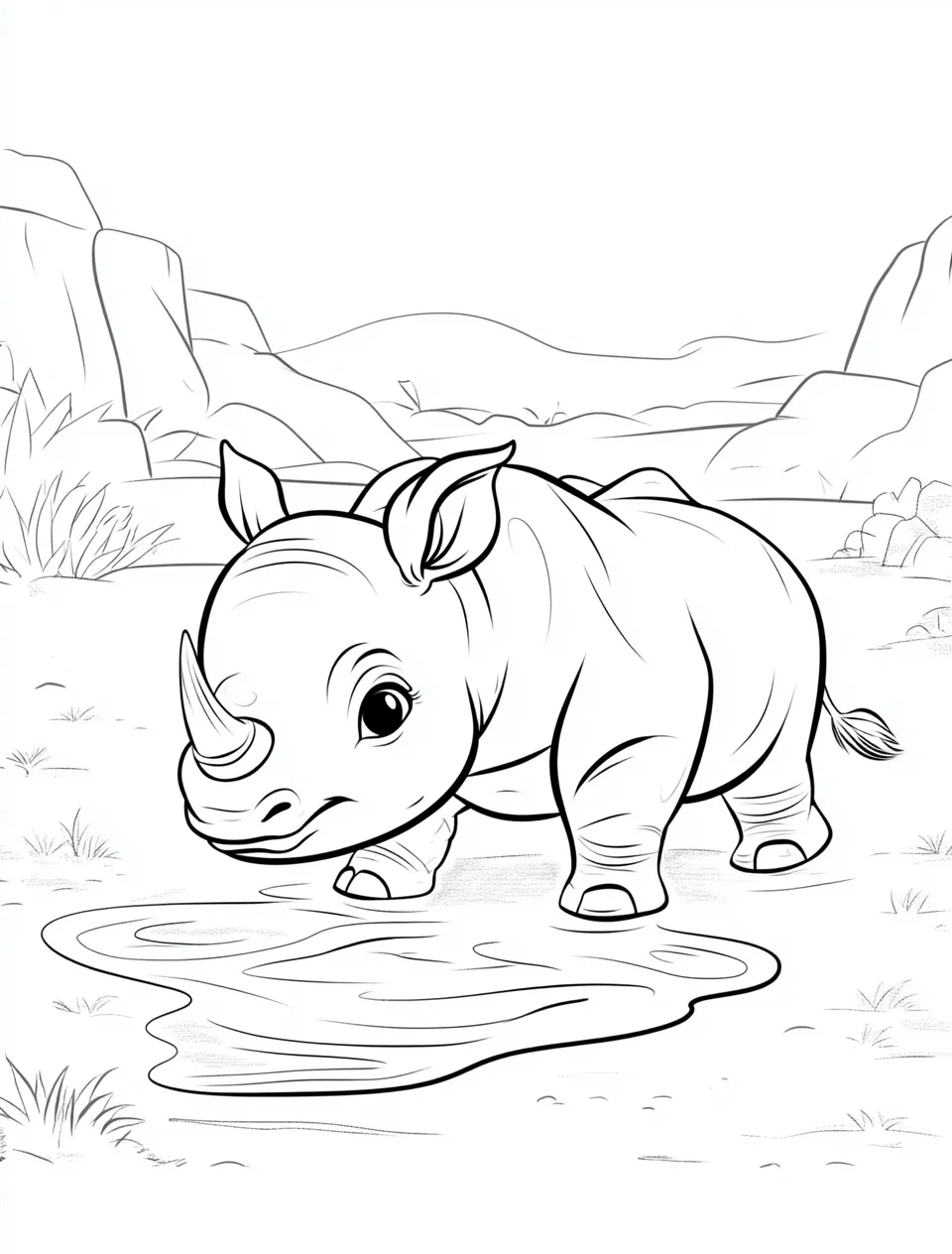 coloriage Savane gratuit a imprimer