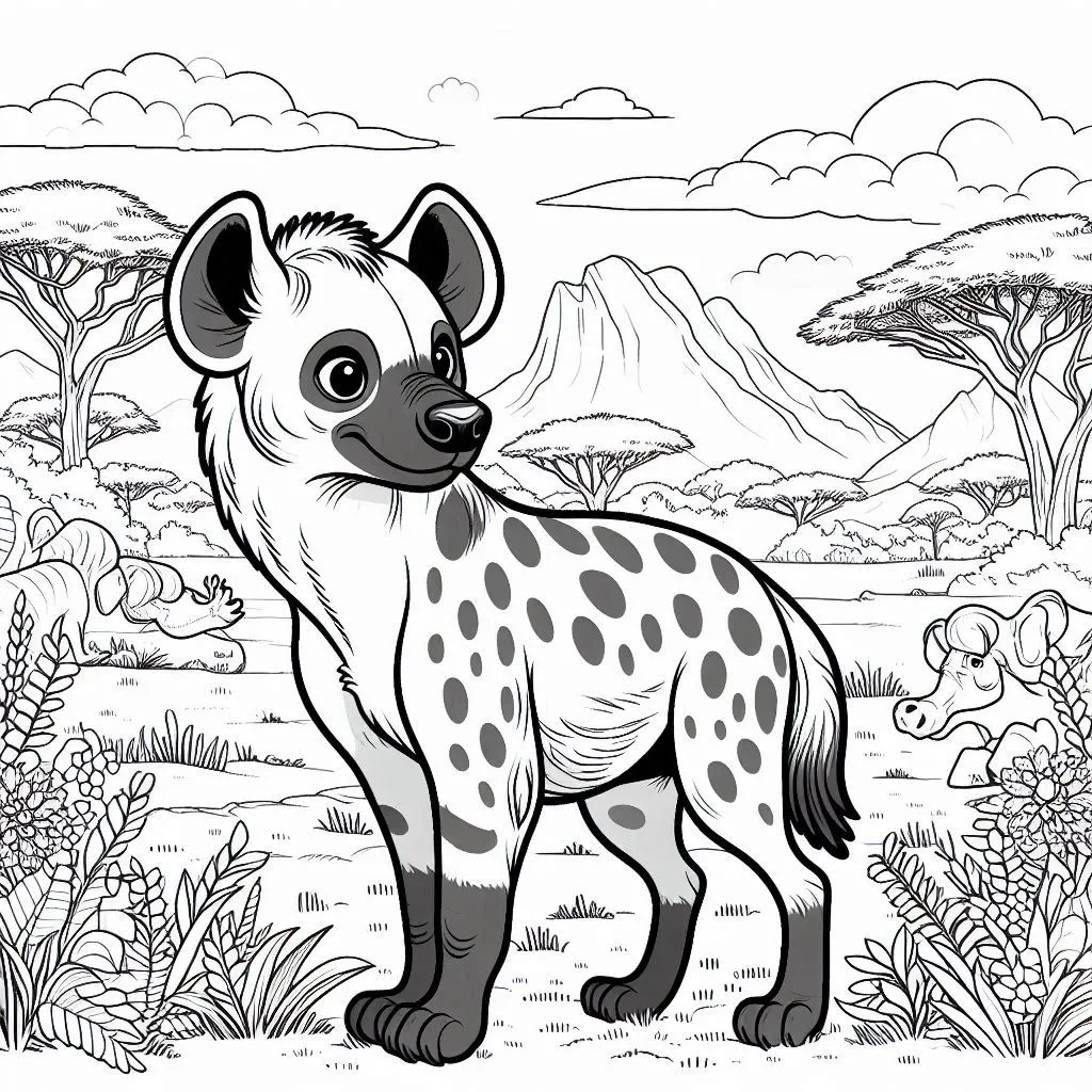 coloriage Savane a colorier en ligne gratuitement