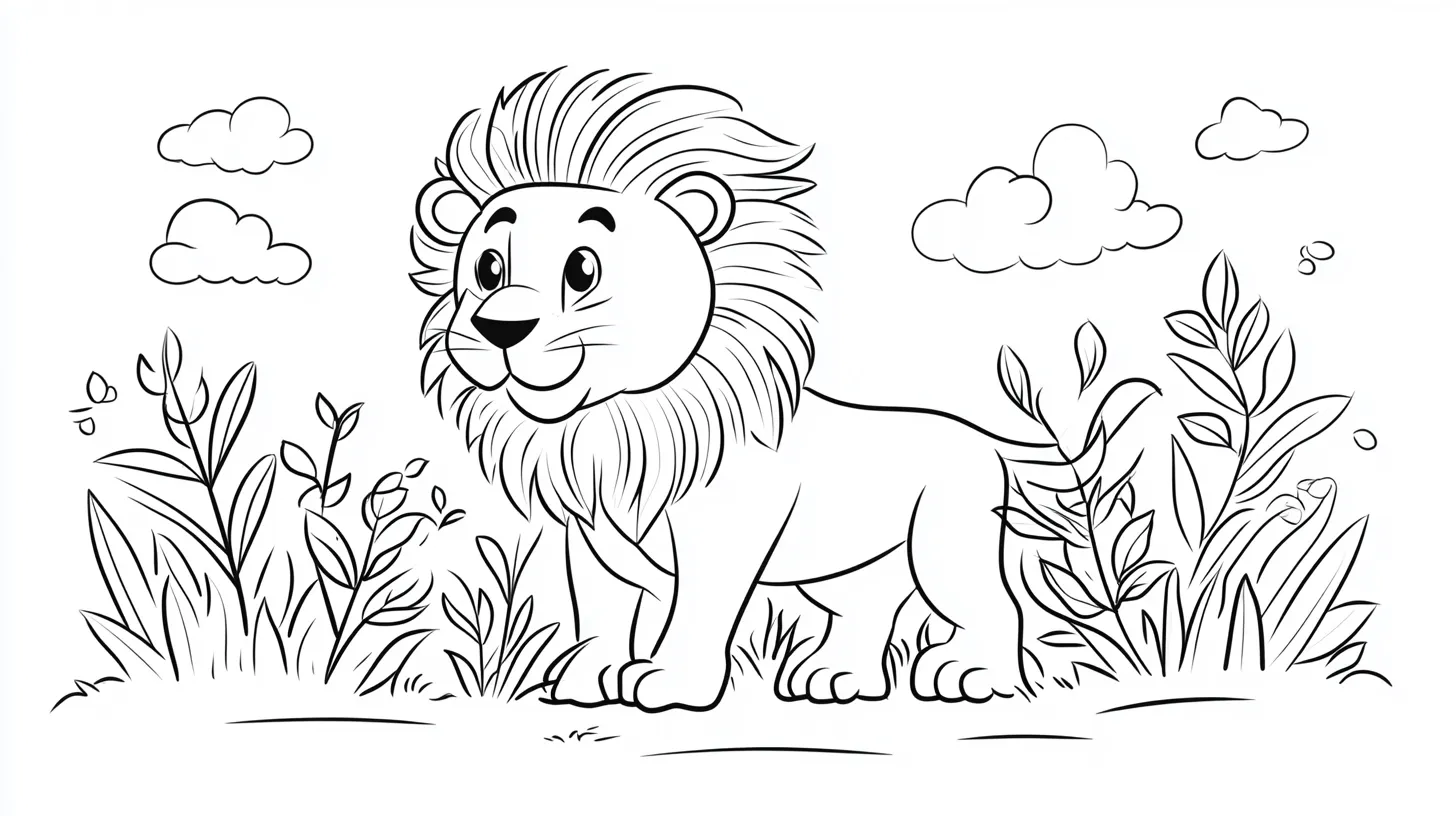 imprimer coloriage Savane 1