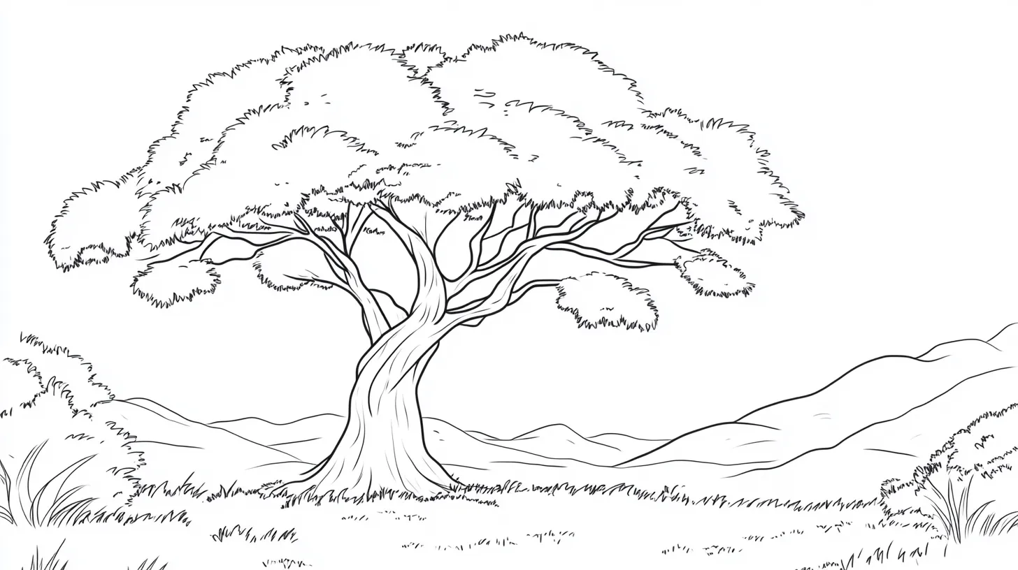 coloriage Savane en ligne pour enfant 1